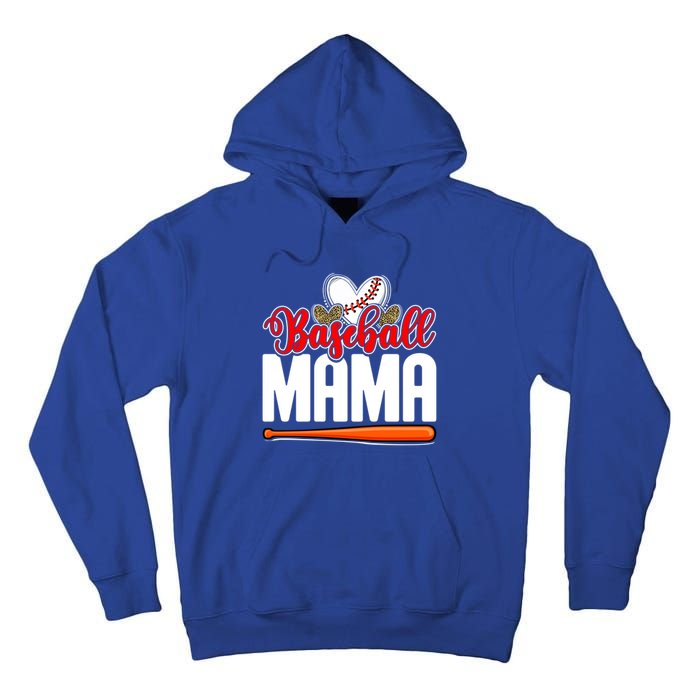 Baseball Mama Leopard Mothers Day Mommy Mom Mama Cool Gift Tall Hoodie