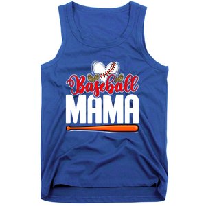 Baseball Mama Leopard Mothers Day Mommy Mom Mama Cool Gift Tank Top