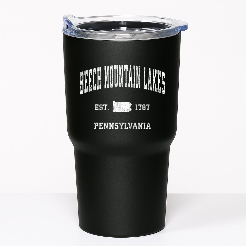 Beech Mountain Lakes Pennsylvania Pa Vintage Athletic Tumbler