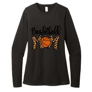 Basketball Mom Leopard Basketball Mama Mothers Day Mom Gift Womens CVC Long Sleeve Shirt