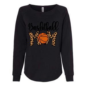 Basketball Mom Leopard Basketball Mama Mothers Day Mom Gift Womens California Wash Sweatshirt