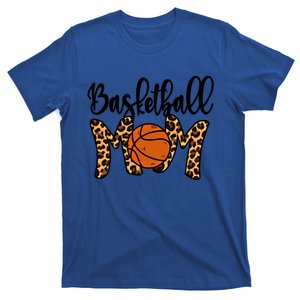 Basketball Mom Leopard Basketball Mama Mothers Day Mom Gift T-Shirt