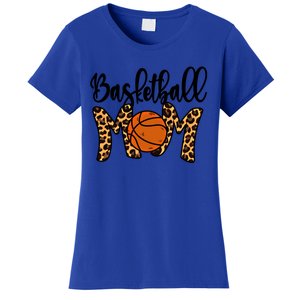 Basketball Mom Leopard Basketball Mama Mothers Day Mom Gift Women's T-Shirt