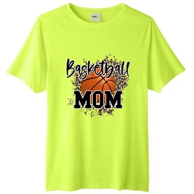 Basketball Mom Leopard Cheetah Basketball Sport Gift Tall Fusion ChromaSoft Performance T-Shirt