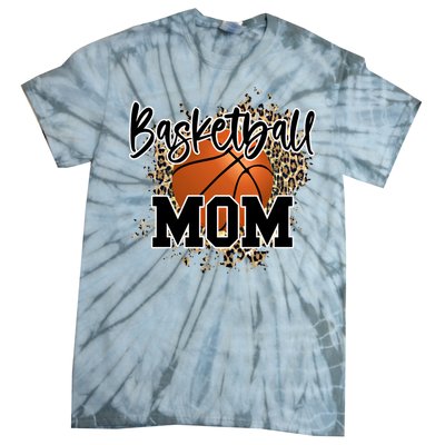 Basketball Mom Leopard Cheetah Basketball Sport Gift Tie-Dye T-Shirt