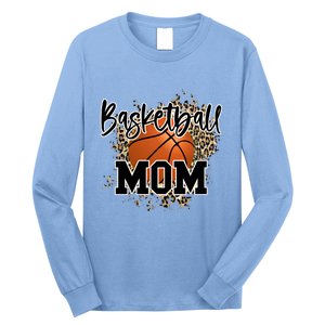 Basketball Mom Leopard Cheetah Basketball Sport Gift Long Sleeve Shirt