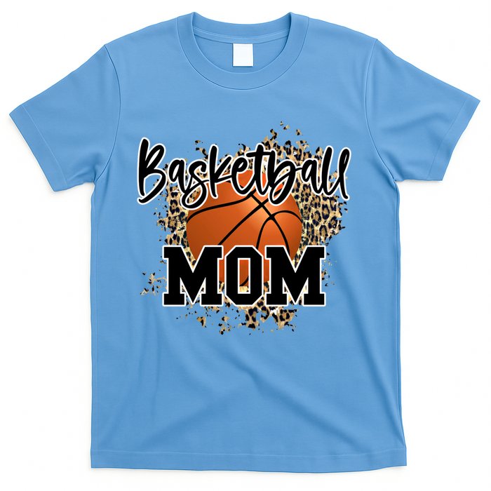 Basketball Mom Leopard Cheetah Basketball Sport Gift T-Shirt