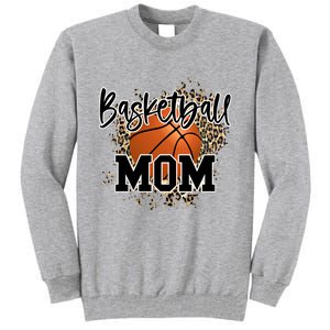 Basketball Mom Leopard Cheetah Basketball Sport Gift Tall Sweatshirt