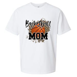 Basketball Mom Leopard Cheetah Basketball Sport Gift Sueded Cloud Jersey T-Shirt