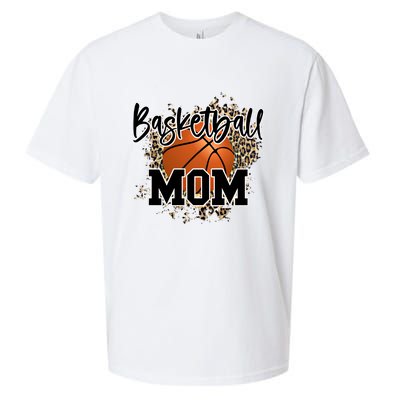 Basketball Mom Leopard Cheetah Basketball Sport Gift Sueded Cloud Jersey T-Shirt