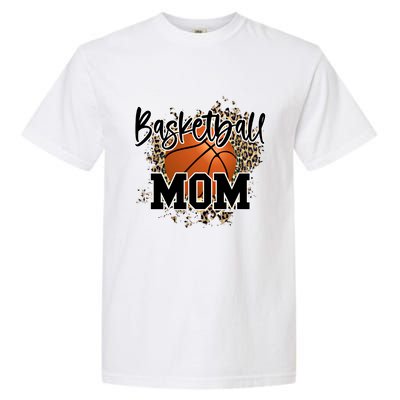 Basketball Mom Leopard Cheetah Basketball Sport Gift Garment-Dyed Heavyweight T-Shirt