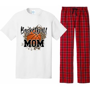 Basketball Mom Leopard Cheetah Basketball Sport Gift Pajama Set