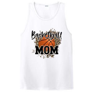 Basketball Mom Leopard Cheetah Basketball Sport Gift PosiCharge Competitor Tank