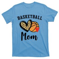 Basketball Mom Leopard Heart Gift T-Shirt