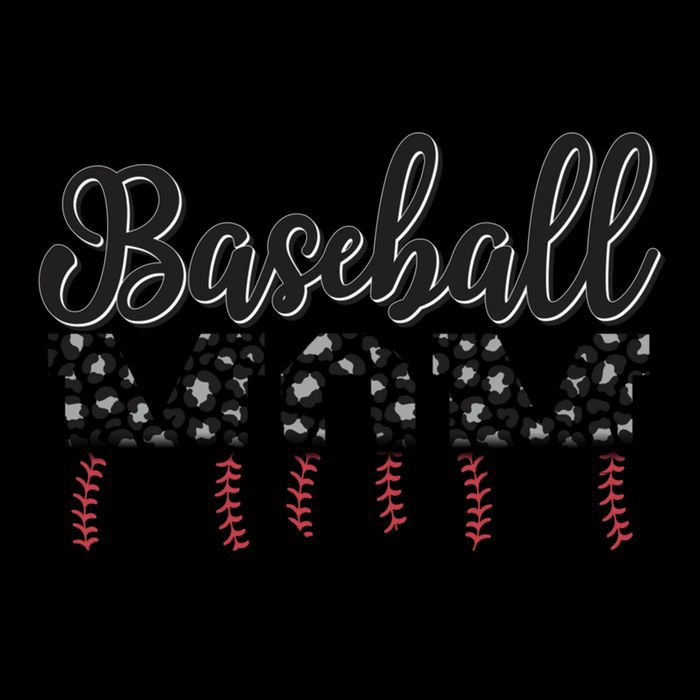 Baseball Mom Leopard Funny Softball Mom MotherS Day Gift Drawstring Bag