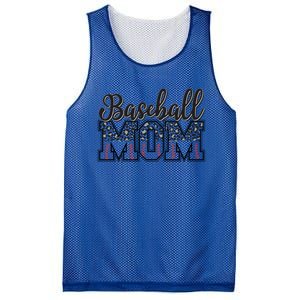 Baseball Mom Leopard Funny Softball Mom MotherS Day Gift Mesh Reversible Basketball Jersey Tank