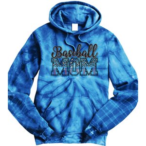 Baseball Mom Leopard Funny Softball Mom MotherS Day Gift Tie Dye Hoodie