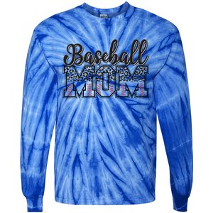 Baseball Mom Leopard Funny Softball Mom MotherS Day Gift Tie-Dye Long Sleeve Shirt