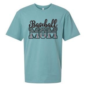 Baseball Mom Leopard Funny Softball Mom MotherS Day Gift Sueded Cloud Jersey T-Shirt