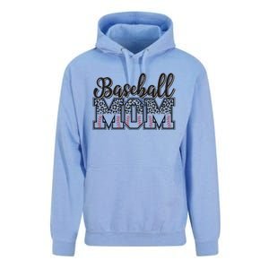 Baseball Mom Leopard Funny Softball Mom MotherS Day Gift Unisex Surf Hoodie