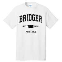 Bridger Montana Mt Vintage Athletic Sports Design Tall T-Shirt