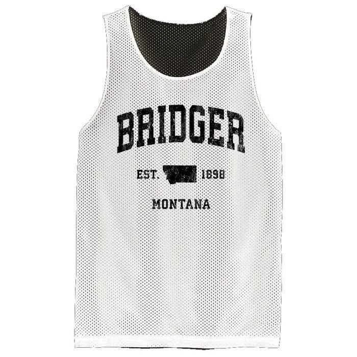 Bridger Montana Mt Vintage Athletic Sports Design Mesh Reversible Basketball Jersey Tank