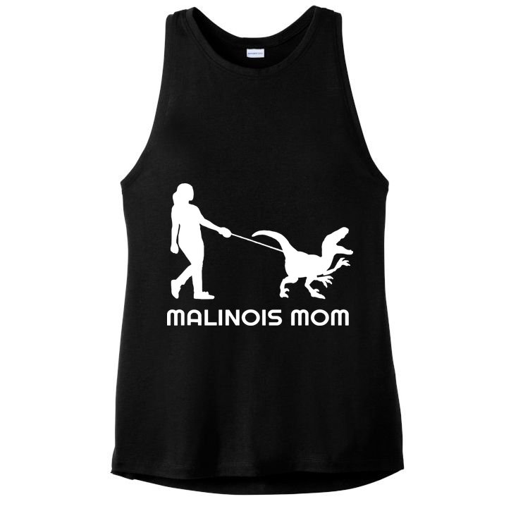 Belgian Malinois Mom Ladies PosiCharge Tri-Blend Wicking Tank