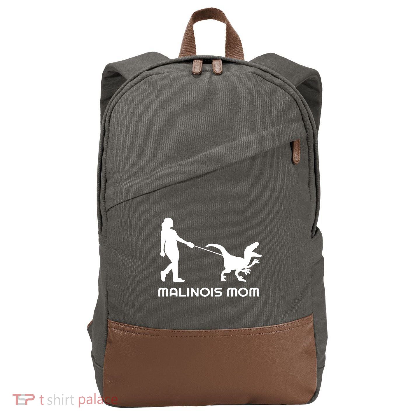 Belgian Malinois Mom Cotton Canvas Backpack