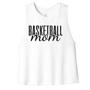 Basketball Mom Mama Gift Women's Racerback Cropped Tank