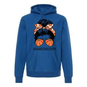 Basketball Mom Messy Bun Proud Mama Basketball Sunshades Gift Premium Hoodie