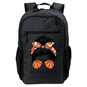 Basketball Mom Messy Bun Proud Mama Basketball Sunshades Gift Daily Commute Backpack