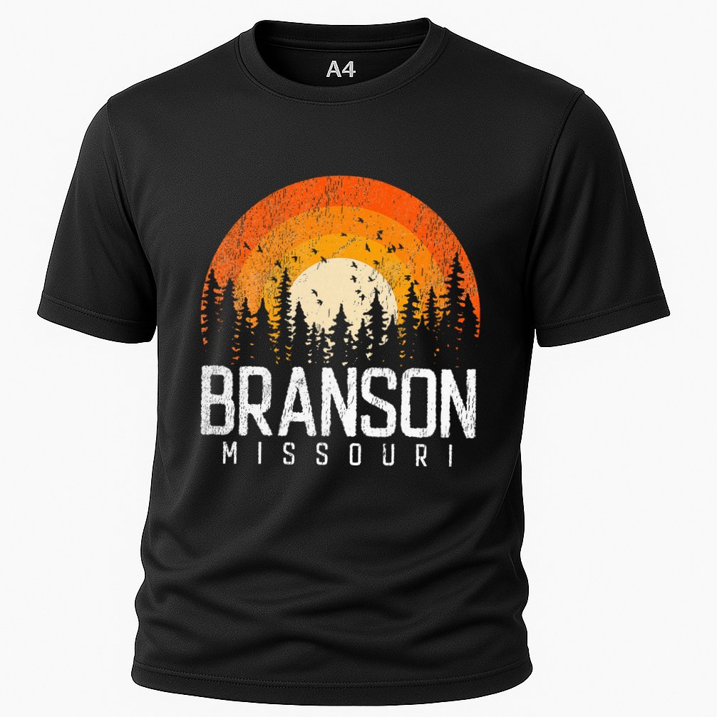 Branson Missouri Mo Retro Vintage 70s 80s 90s Cooling Performance Crew T-Shirt