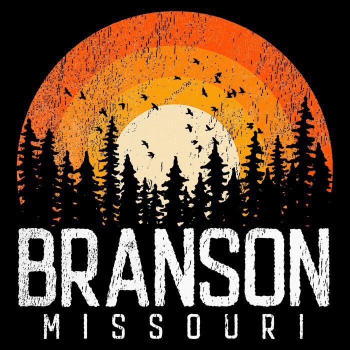 Branson Missouri Mo Retro Vintage 70s 80s 90s Cooling Performance Crew T-Shirt