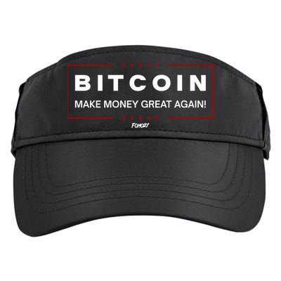 Bitcoin Make Money Great Again Adult Drive Performance Visor