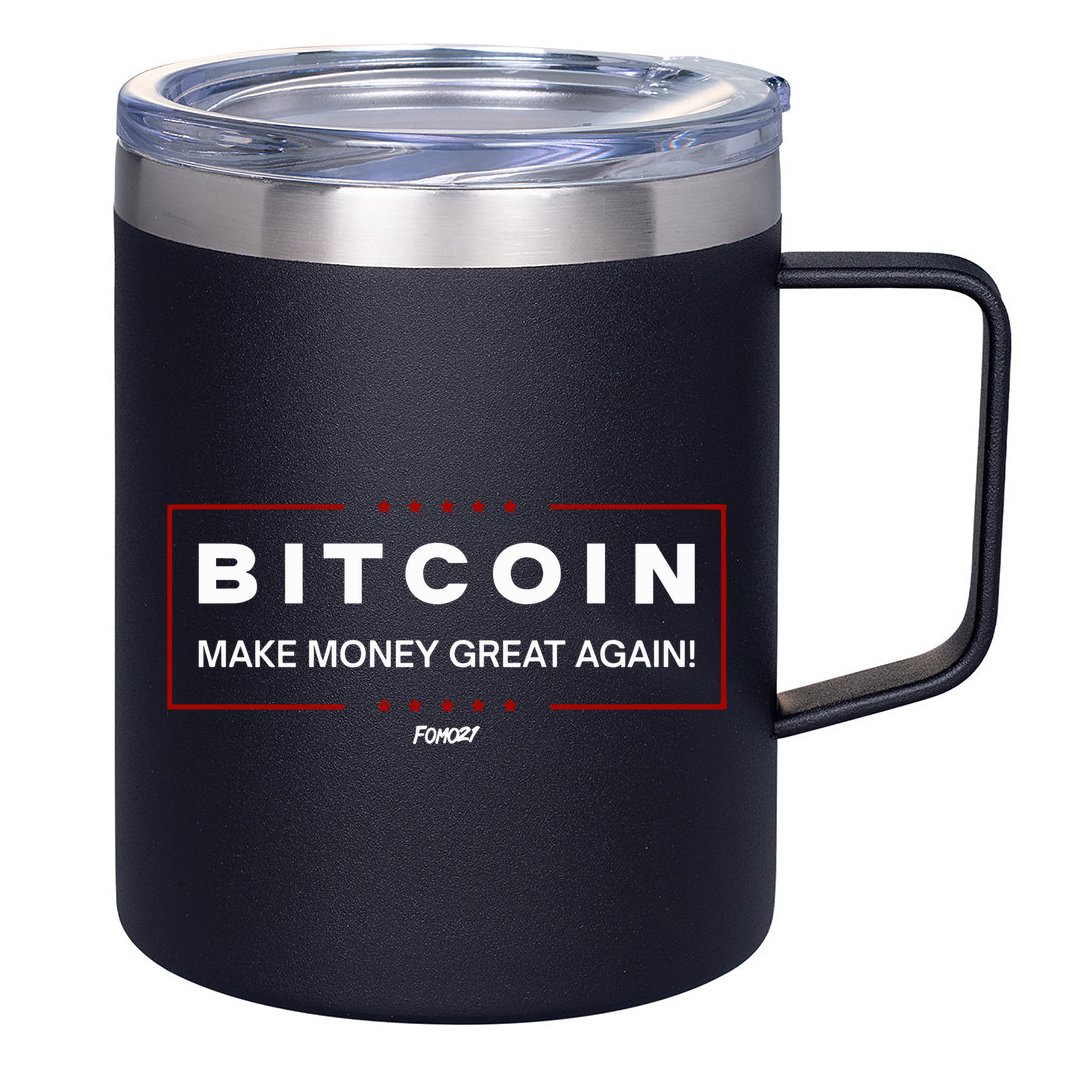 Bitcoin Make Money Great Again 12oz Stainless Steel Coffee Mug