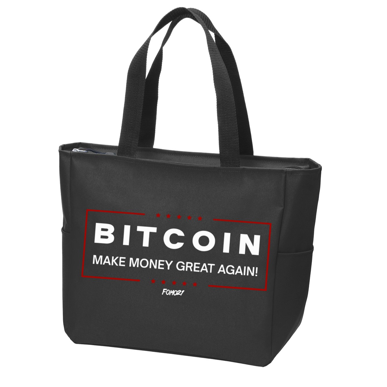 Bitcoin Make Money Great Again Zip Tote Bag
