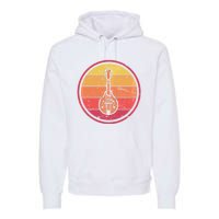 Bluegrass Music Mandolin Player Vintage Bluegrass Premium Hoodie