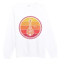 Bluegrass Music Mandolin Player Vintage Bluegrass Premium Crewneck Sweatshirt