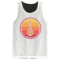 Bluegrass Music Mandolin Player Vintage Bluegrass Mesh Reversible Basketball Jersey Tank