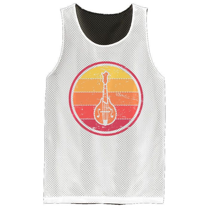 Bluegrass Music Mandolin Player Vintage Bluegrass Mesh Reversible Basketball Jersey Tank