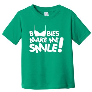 Boobies Make Me Smile Toddler T-Shirt