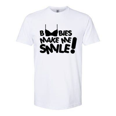 Boobies Make Me Smile Softstyle® CVC T-Shirt