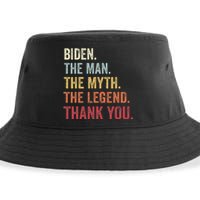 Biden Man Myth Legend Thank You Joe Biden President American Sustainable Bucket Hat