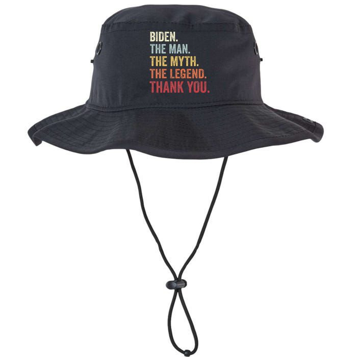 Biden Man Myth Legend Thank You Joe Biden President American Legacy Cool Fit Booney Bucket Hat