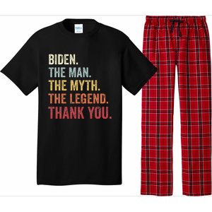 Biden Man Myth Legend Thank You Joe Biden President American Pajama Set