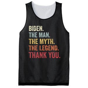 Biden Man Myth Legend Thank You Joe Biden President American Mesh Reversible Basketball Jersey Tank