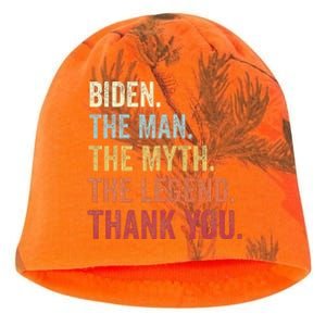 Biden Man Myth Legend Thank You Joe Biden President American Kati - Camo Knit Beanie