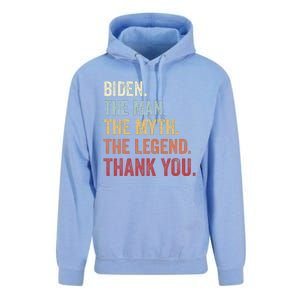 Biden Man Myth Legend Thank You Joe Biden President American Unisex Surf Hoodie