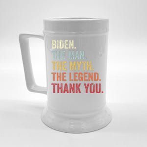 Biden Man Myth Legend Thank You Joe Biden President American Beer Stein