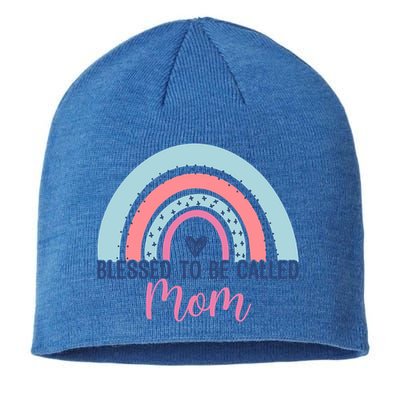 Best Mom MotherS Day Blessed To Be Called Mom Rainbow Great Gift Sustainable Beanie